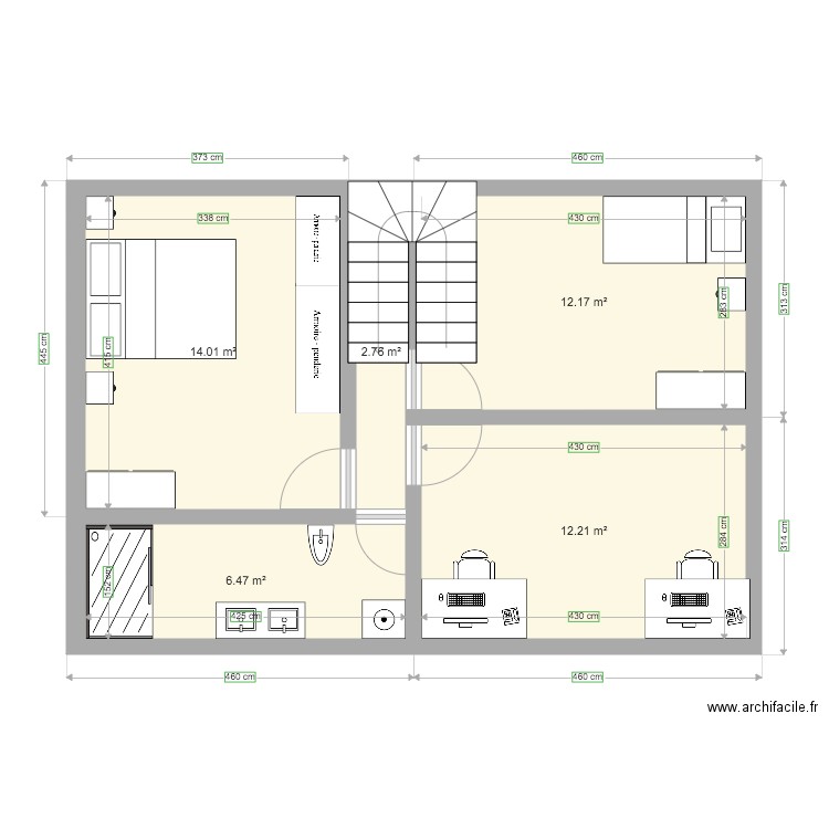 étage. Plan de 0 pièce et 0 m2