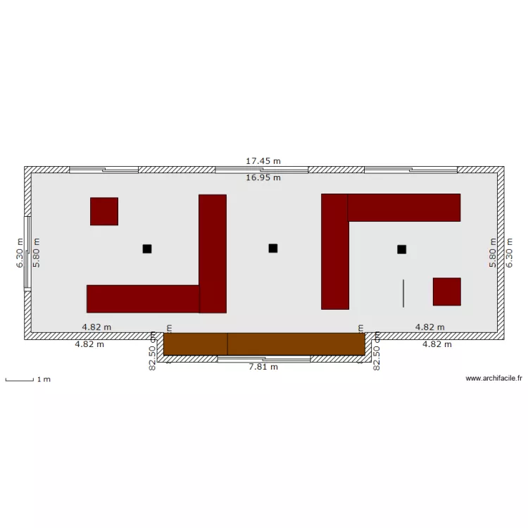 SALON MAROCAIN. Plan de 