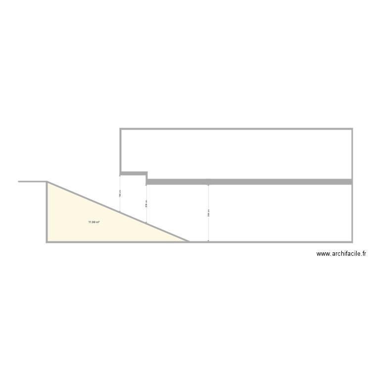 descente garage V2. Plan de 0 pièce et 0 m2