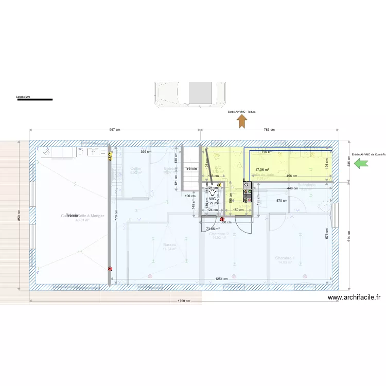 Plan MOB Morannes avec fondations. Plan de Plan MOB Morannes avec fondations. Plan de