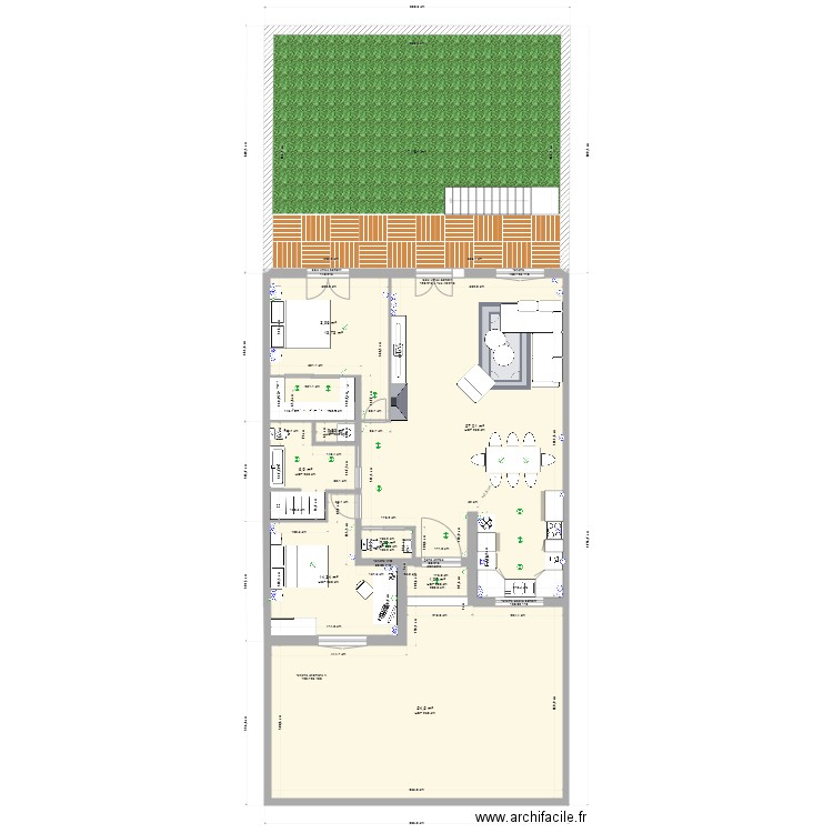 st esteve3. Plan de 27 pièces et 413 m2