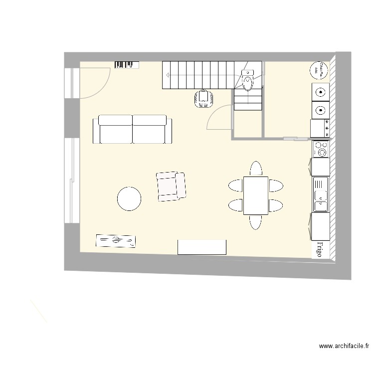 Plan remise  rez de jardin V 5   05/10/2022. Plan de 0 pièce et 0 m2