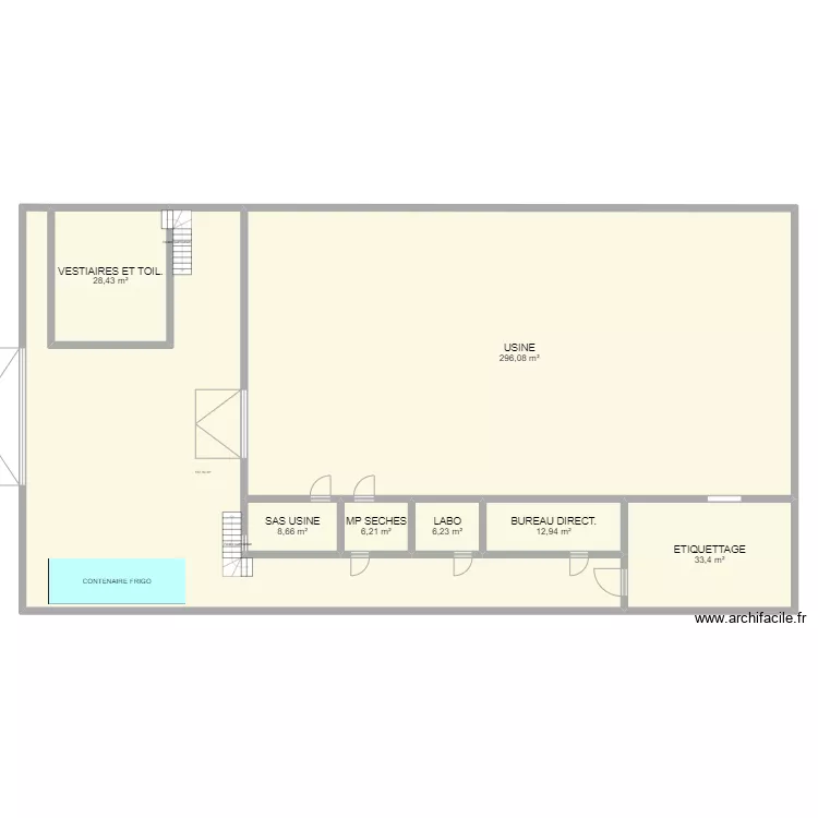 PLAN 585 M2 EAUX. Plan de 