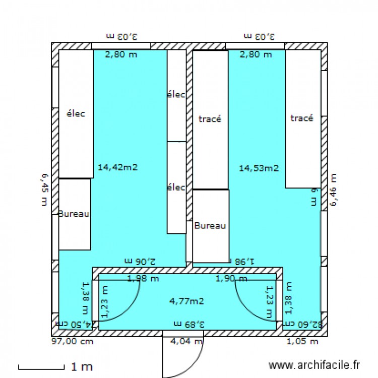 Bureau Péage transf en stock. Plan de 0 pièce et 0 m2