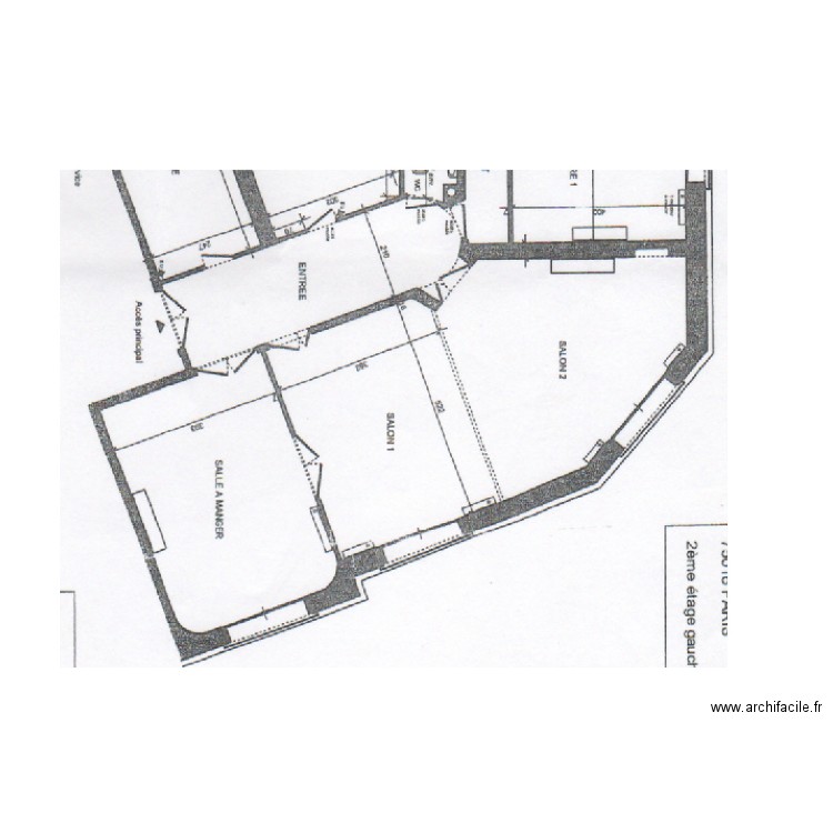 Salon - Fond de plan. Plan de 0 pièce et 0 m2