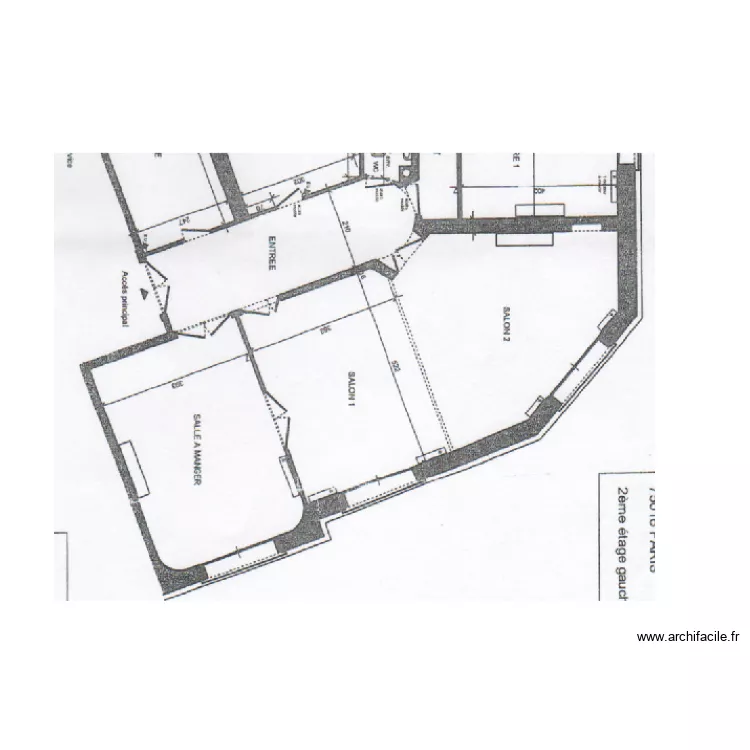 Salon - Fond de plan. Plan de 