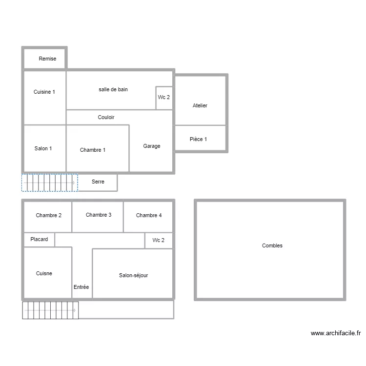 NEVEZ BRIANT. Plan de 