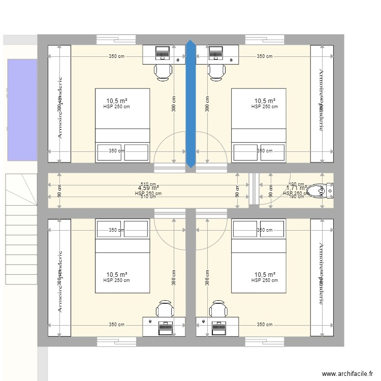 PLAN MAISON 2025. Plan de 12 pièces et 202 m2