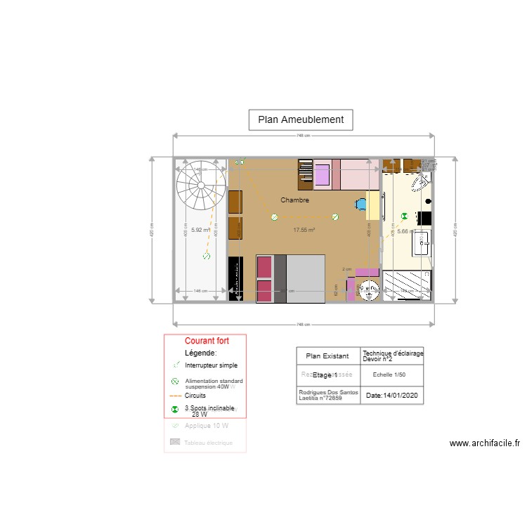 Tech Eclairage n2 1234. Plan de 0 pièce et 0 m2