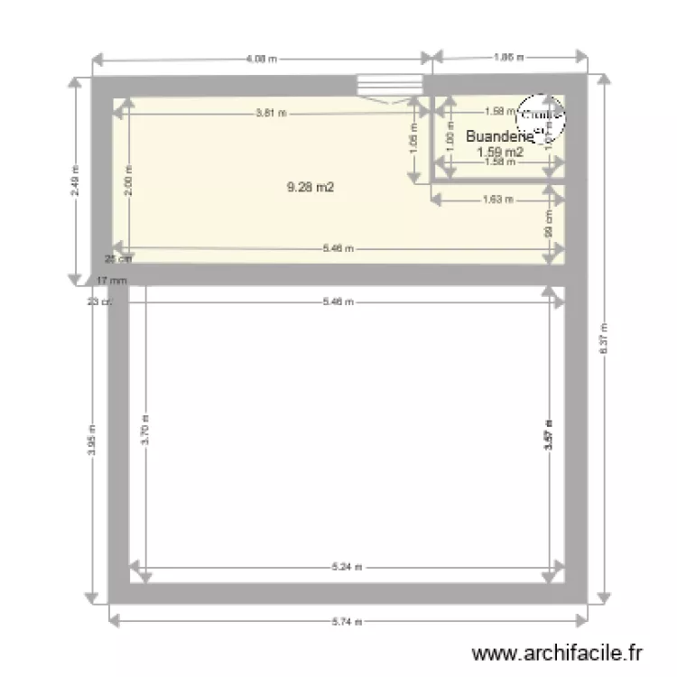 Cuisine. Plan de 