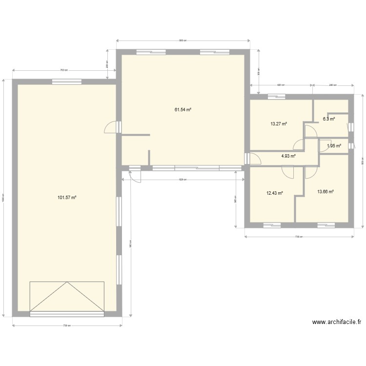 plan roussillon ouvertures et surfaces. Plan de 0 pièce et 0 m2