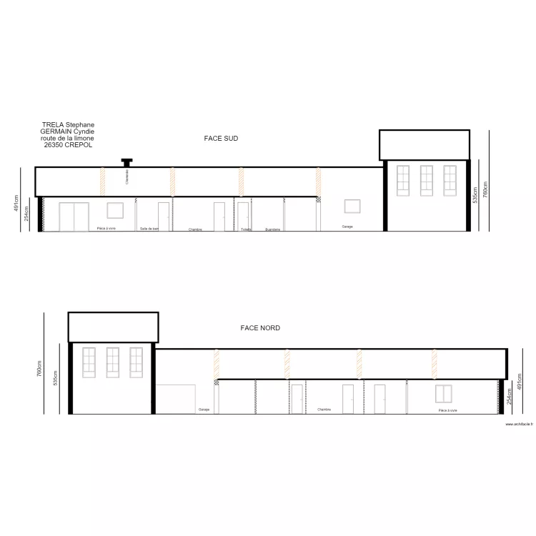 plan de coupe. Plan de 