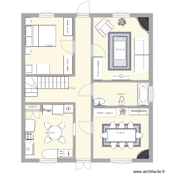 vraies dimensions solution finale 3. Plan de 