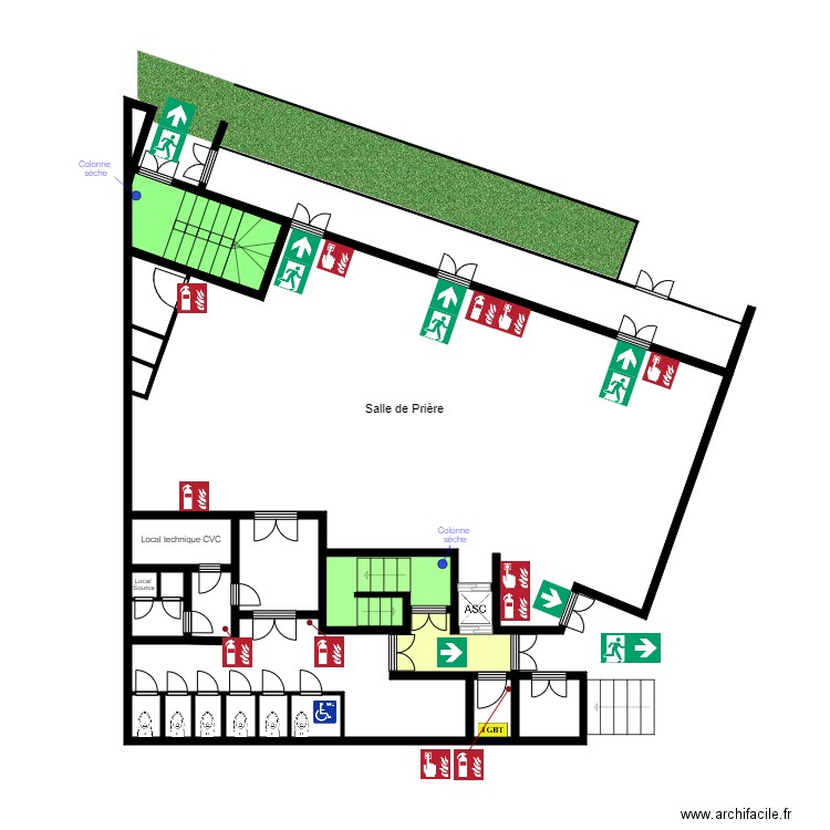 Mosquée sortie nord 2. Plan de 0 pièce et 0 m2