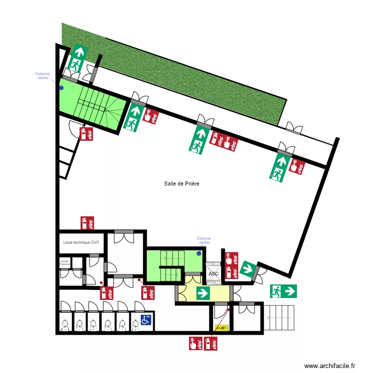 Mosqu&eacute;e sortie nord 2. Plan de 