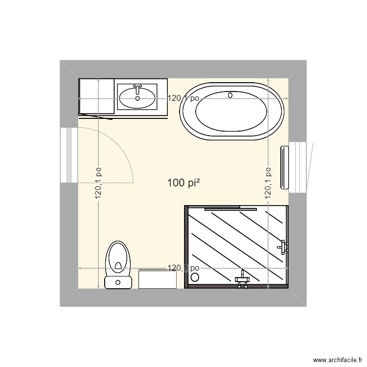 salle de bain booo. Plan de 0 pièce et 0 m2