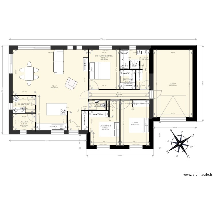 client grain. Plan de 0 pièce et 0 m2