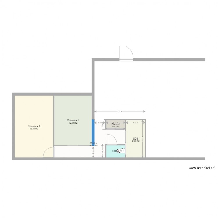 Blanc A. Plan de 0 pièce et 0 m2