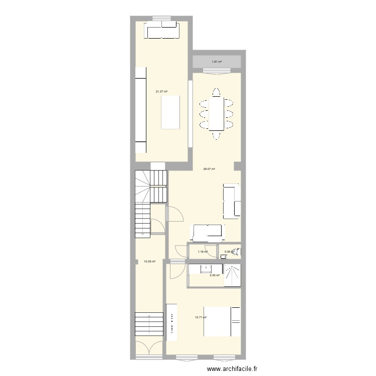 Tabellion Bel étage version 2. Plan de 0 pièce et 0 m2