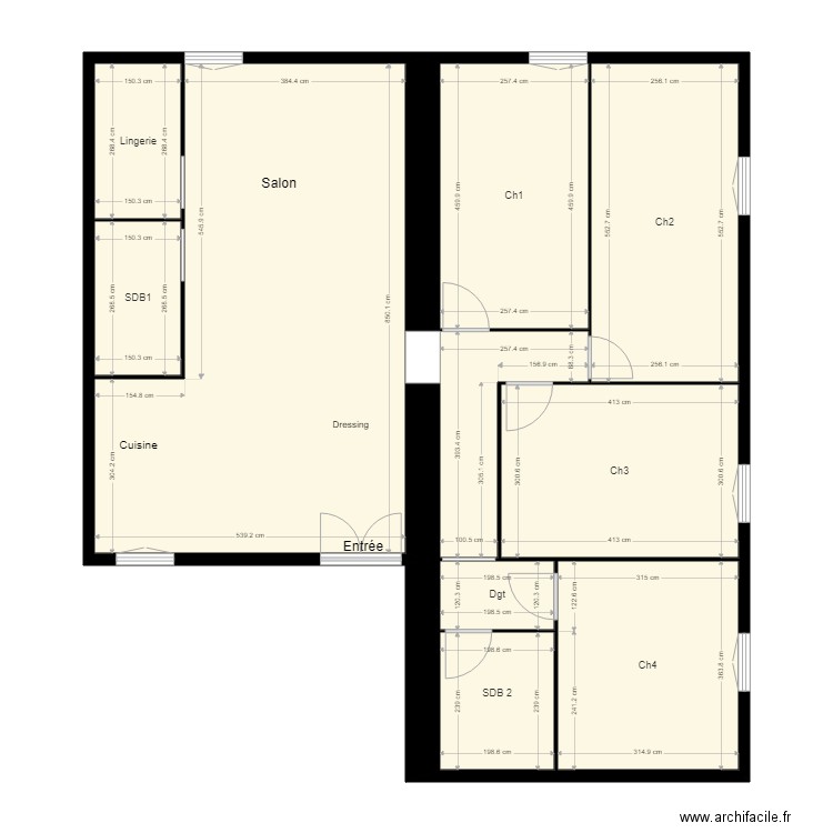 PrOjet LEPEINTRE v2. Plan de 0 pièce et 0 m2