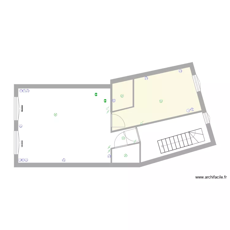 1er &eacute;tage. Plan de 