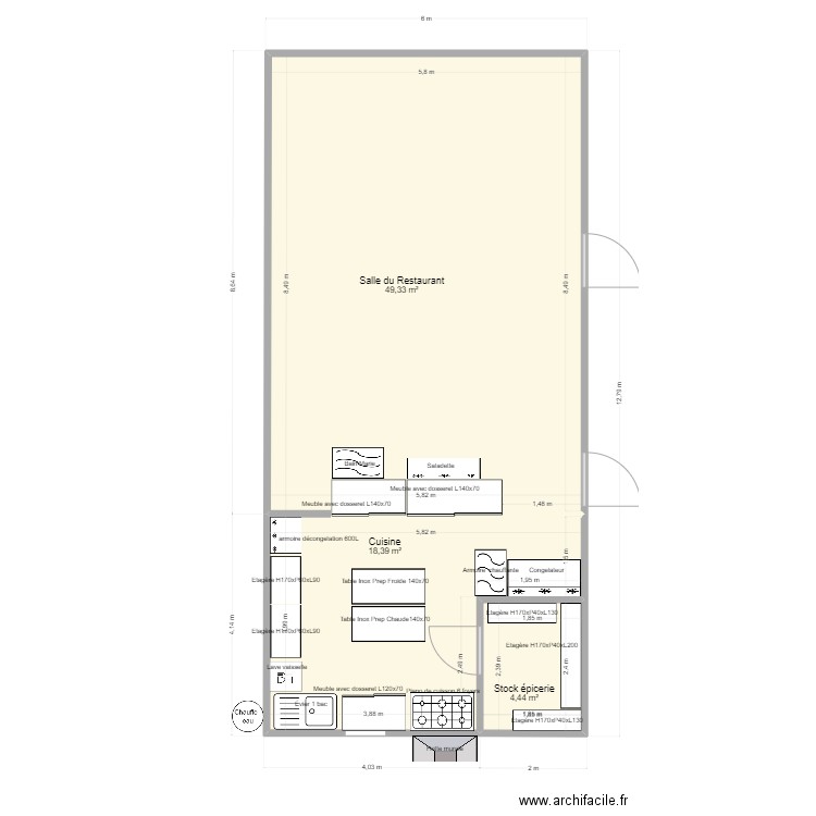 cuisine SB. Plan de 0 pièce et 0 m2