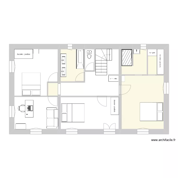 Bastide étage. Plan de Bastide étage. Plan de