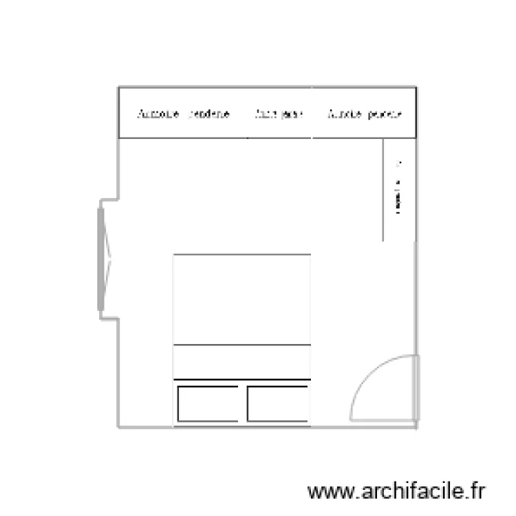 chambre 2. Plan de 