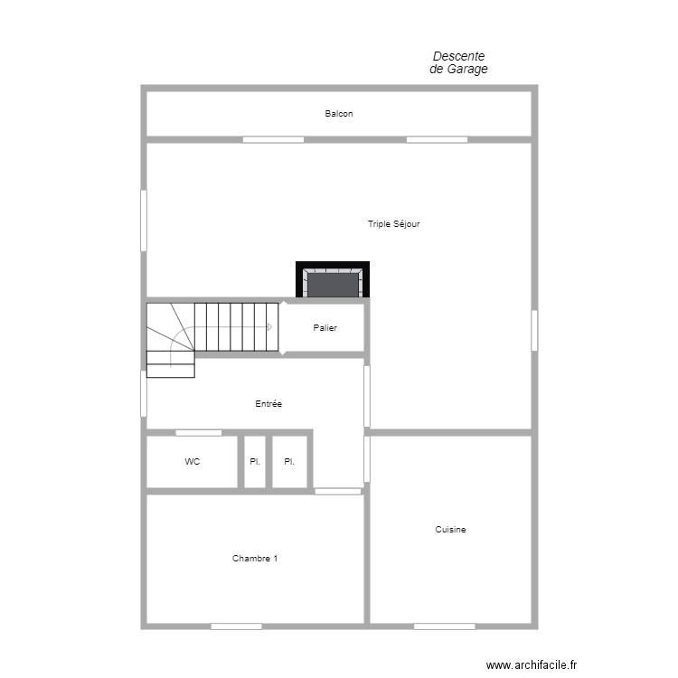 RDC THIRION. Plan de 0 pièce et 0 m2