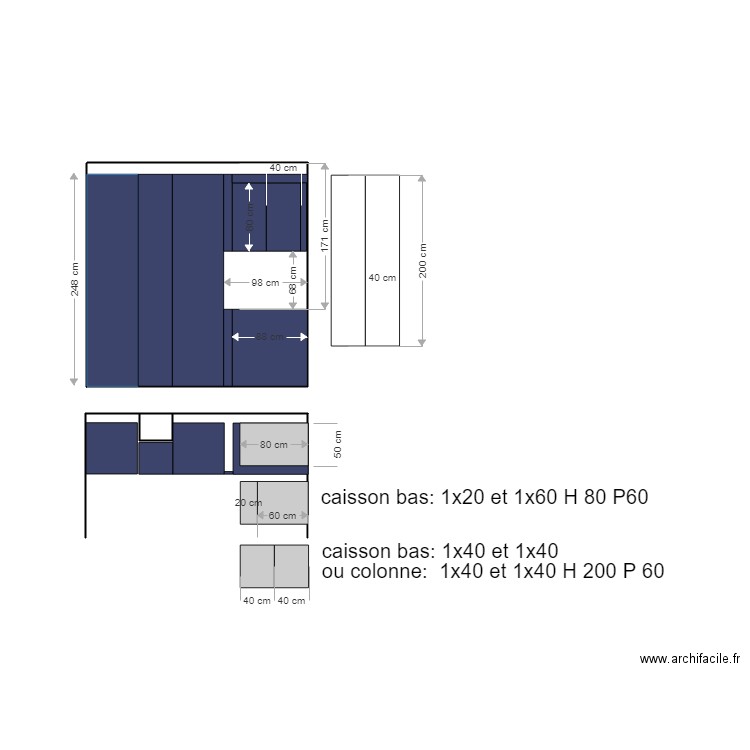 cuisine meubles damien diane. Plan de 0 pièce et 0 m2