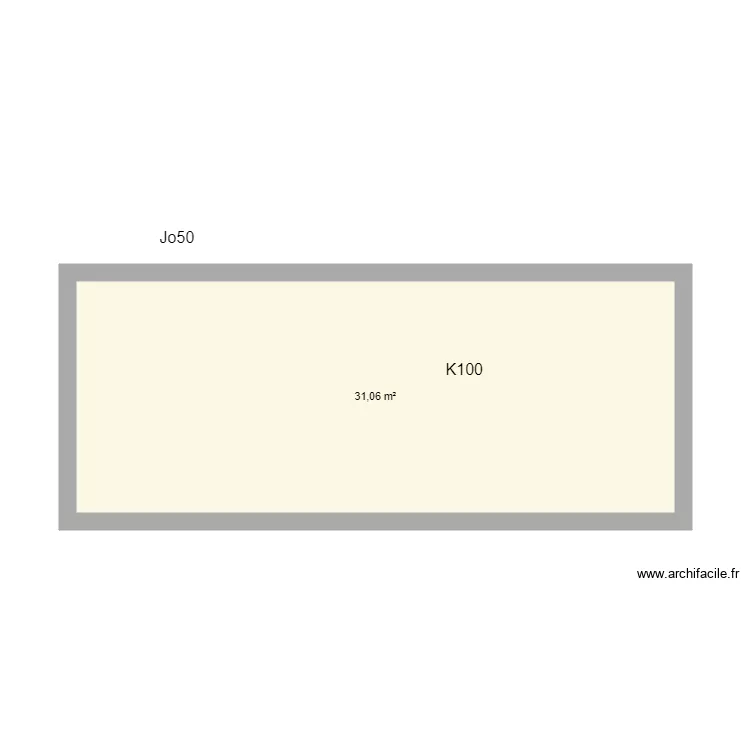 Cuisine exterieure. Plan de 