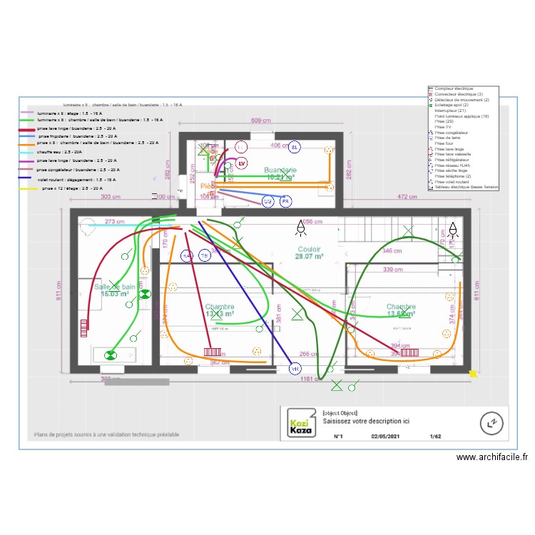 plan masse electricite2. Plan de 0 pièce et 0 m2