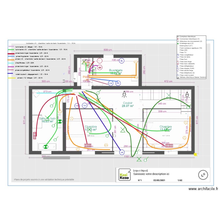 plan masse electricite2. Plan de 0 pièce et 0 m2