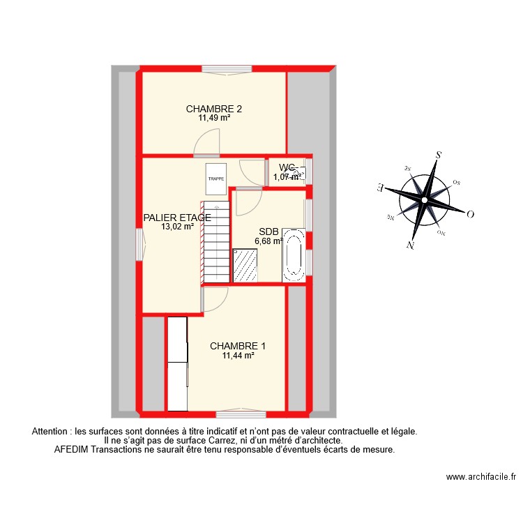 BI 7918 ETAGE. Plan de 0 pièce et 0 m2