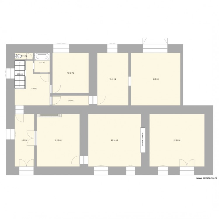 Maison Preignan. Plan de 0 pièce et 0 m2