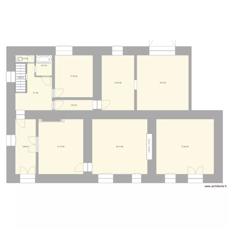 Maison Preignan. Plan de 