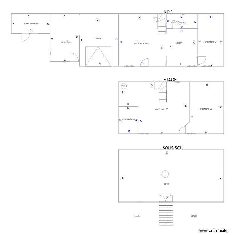 BLAY GENTREAU. Plan de 0 pièce et 0 m2