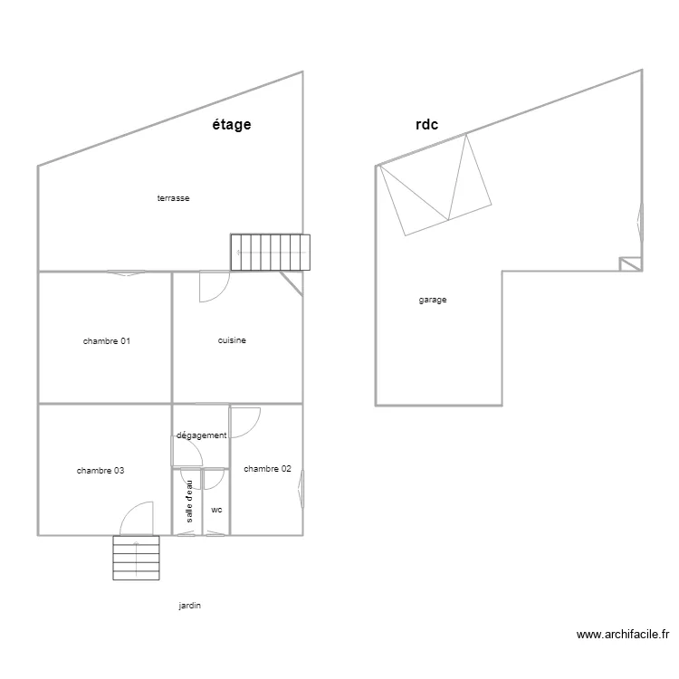 grolleau am. Plan de grolleau am. Plan de