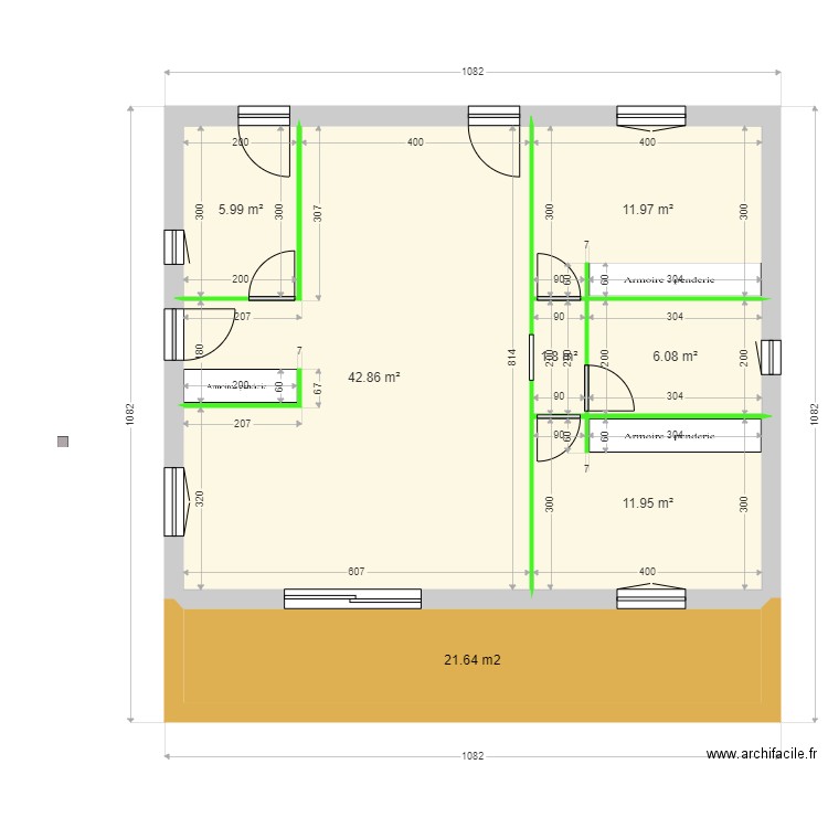 GRANET LOT 1.2. Plan de 7 pièces et 97 m2