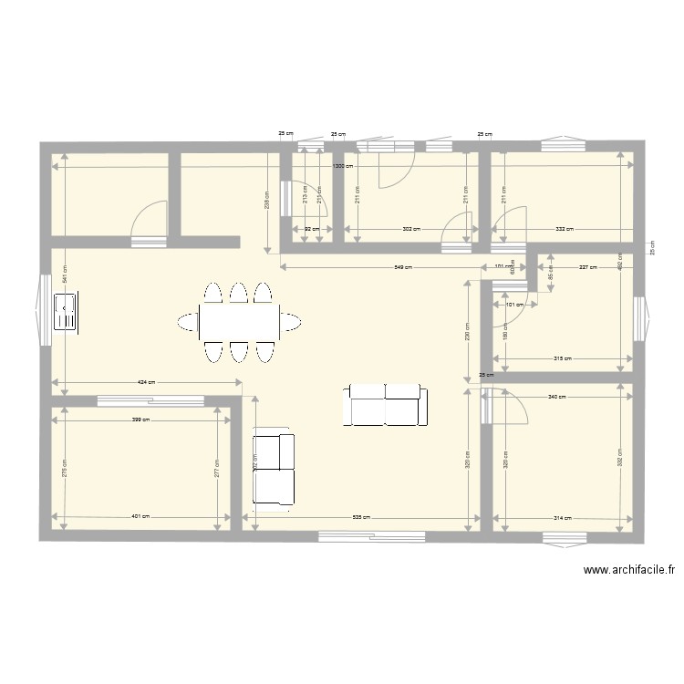 maison en v. Plan de 0 pièce et 0 m2