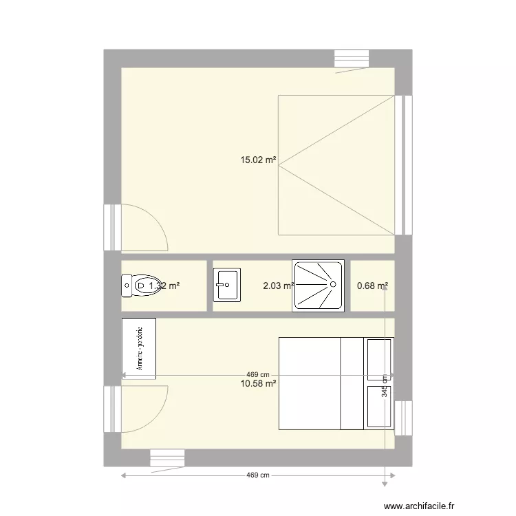 Garage. Plan de 