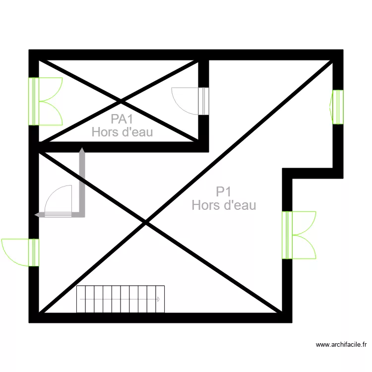 ABC0012logement. Plan de 