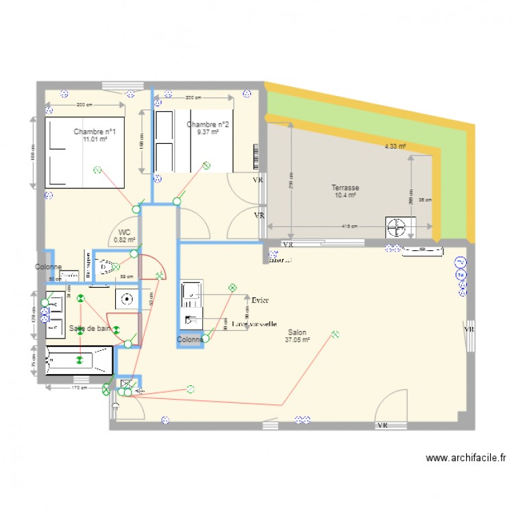 Plan ELECTRICITE Azur PROMO Ste Marguerite v01. Plan de 0 pièce et 0 m2