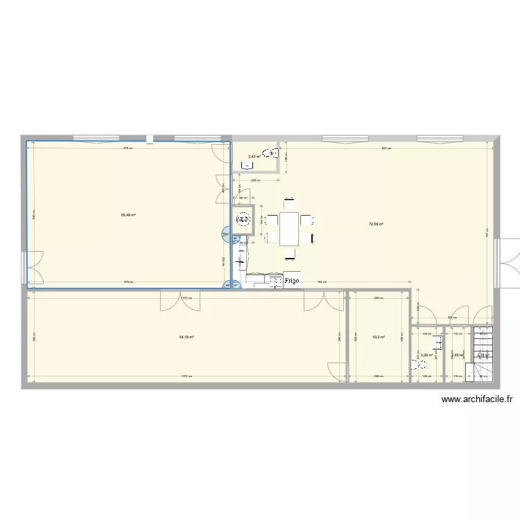 Plan atelier. Plan de 