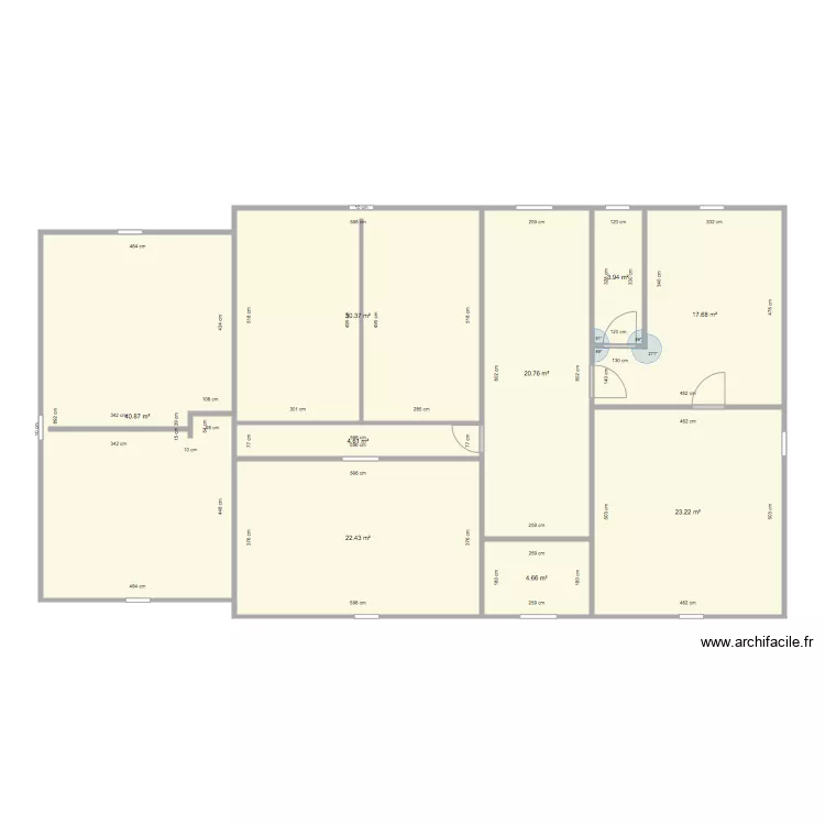 Hautefort 1 er Niveau. Plan de 