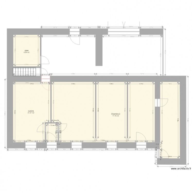 plessis cosson rdc. Plan de 0 pièce et 0 m2