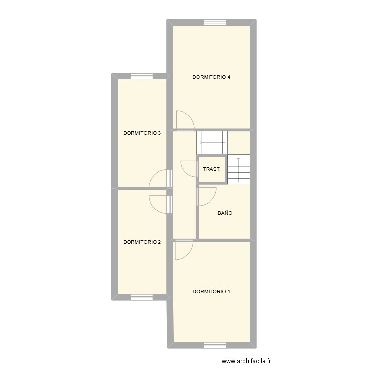 CROQUIS PUY MALLÉN P.1.. Plan de 6 pièces et 68 m2