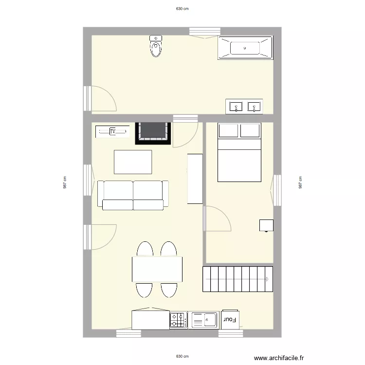 20181029 Plan int&eacute;rieur RDC. Plan de 