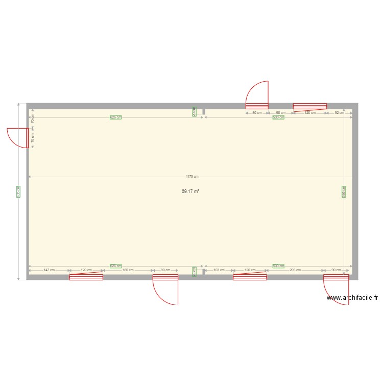 Plan salle de sciences final. Plan de 0 pièce et 0 m2