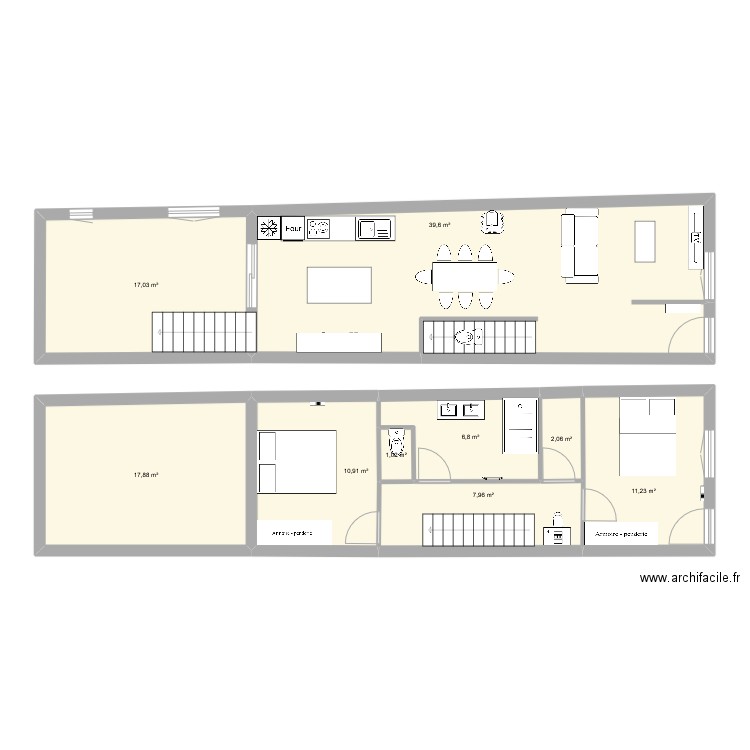 SDB Sommelonne. Plan de 9 pièces et 114 m2